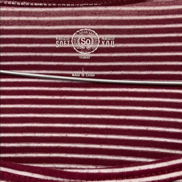 Wine Striped Tshirt - Picture 2 of 3